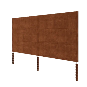 Vedação em aço corten H3 - Conjunto completo - 378 x 6 x 190 cm
