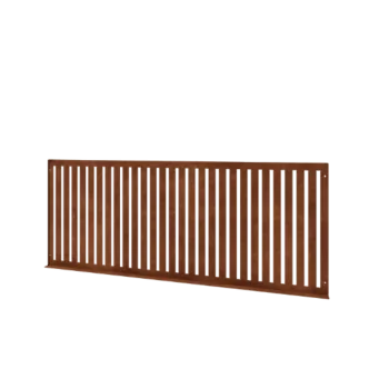 Vedação decorativa em aço corten S - Painel - 149 x 3 x 60 cm