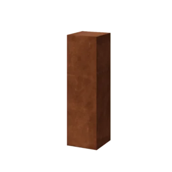 Pedestal em aço corten - Ohio - 30 x 30 x 100 cm