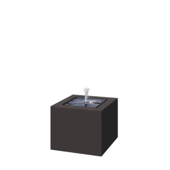 Fonte em alumínio - Lyra - 50 x 50 x 40 cm - Outra cor RAL - Com Iluminação LED